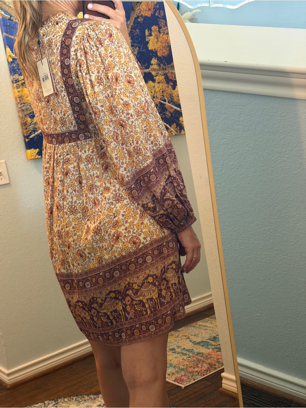 SOLD!!! Spell & The Gypsy Sundown Boho Mini Dress - Picture 13 of 14
